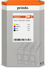 Prindo Classic Multipack Negro, Cian, Magenta, Amarillo ~2.235 Páginas Compatible Canon CLI-526