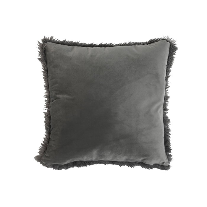 DKD Home Decor Cojín de Poliéster Gris 45x45x8 cm