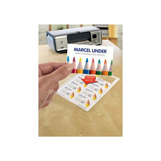 AVERY Zweckform Tarjetas de visita C32026-10 satinadas blancas 270 g/qm, 100 unidades de pack de unidades