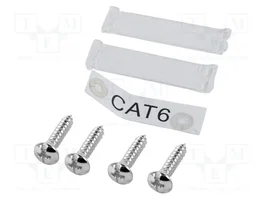 GEMBIRD Enchufe de Pared RJ45 Cat 6 Doble, Blanco