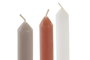 DKD Home Decor Vela Blanco Gris Rosa Cera Parafina 7 x 7 x 18 cm (12 Unidades) Duración 10h