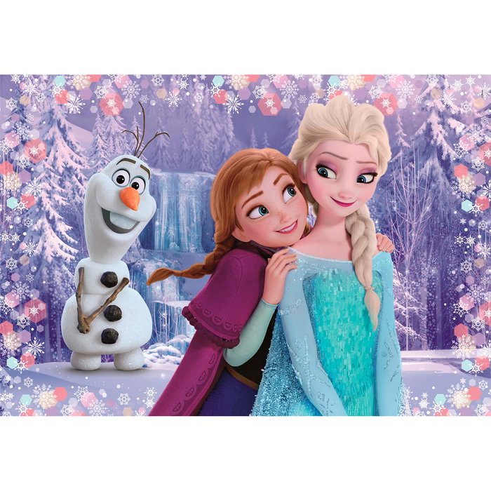 Clementoni 2x20 Puzles de Cartón Frozen Disney, 2 Puzzles de 20 Piezas Cada Uno, Ref. 24825