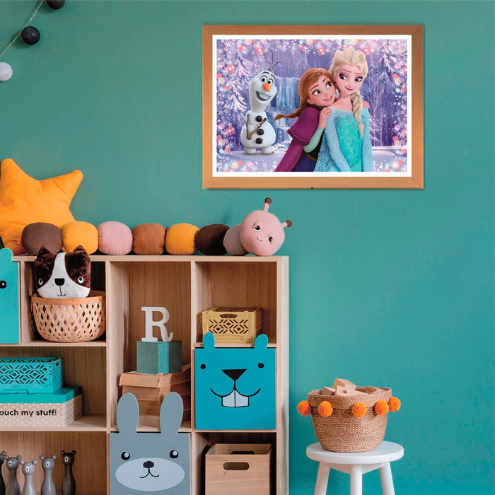 Clementoni 2x20 Puzles de Cartón Frozen Disney, 2 Puzzles de 20 Piezas Cada Uno, Ref. 24825