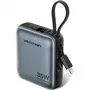 Vention FHFN0 Power Bank 10000mAh 35W Gris con Cables USB-C y Lightning Integrados