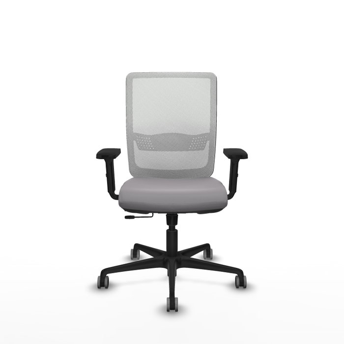 PIQUERAS Y CRESPO Silla de oficina Haches Gris y Blanco PIQUERAS Y CRESPO Silla de oficina Haches Gris y Blanco