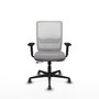 PIQUERAS Y CRESPO Silla de oficina Haches Gris y Blanco