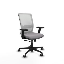 PIQUERAS Y CRESPO Silla de oficina Haches Gris y Blanco