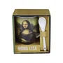 Enesco Taza de Cerámica con Cuchara Mona Lisa - Diseño Basado en el Cuadro Famoso