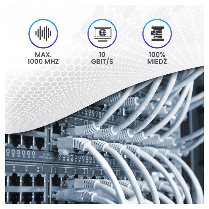 Extralink Cable de red CAT6A FTP (F/FTP) V2 Interior 500m Gris