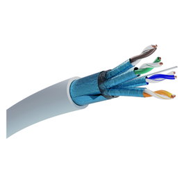 Extralink Cable de red CAT6A FTP (F/FTP) V2 Interior 500m Gris