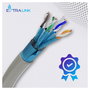 Extralink Cable de red CAT6A FTP (F/FTP) V2 Interior 500m Gris