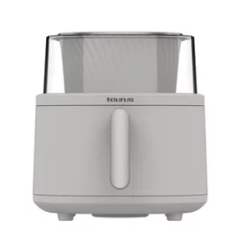 Taurus Aero Crisp Spin 6L Freidora de Aire sin Aceite con Tecnología ActiFry, 1550W, 10 Programas, Temporizador 60 min, Ventana 360°, Capacidad 6L, Color Blanco