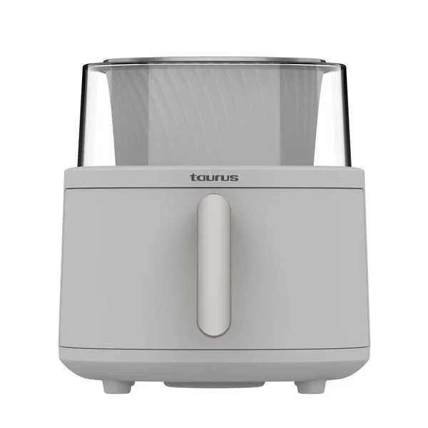 Taurus Aero Crisp Spin 6L Freidora de Aire sin Aceite con Tecnología ActiFry, 1550W, 10 Programas, Temporizador 60 min, Ventana 360°, Capacidad 6L, Color Blanco