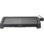 Arthur Martin AMPL204 Plancha Eléctrica Profesional 2000W, Placa Antiadherente Doble Zona, Termostato Regulable, Color Negro