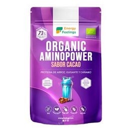ENERGY FEELINGS Proteína Vegetal Ecológica Aminopower Chocolate 500Gr Vegana