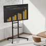 Aisens Soporte de Suelo Eco con Ruedas y Bandeja DVD para TV 37-70 pulgadas