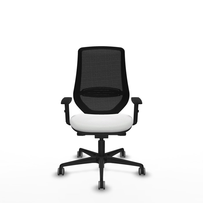 PIQUERAS Y CRESPO Silla de oficina Mardos con mecanismo Sincro/Traslack, Blanco y Negro PIQUERAS Y CRESPO Silla de oficina Mardos con mecanismo Sincro/Traslack, Blanco y Negro