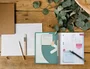 Antartik Cuaderno espiral A5 micro tapa forrada 120h 90g cuadro 5mm color menta