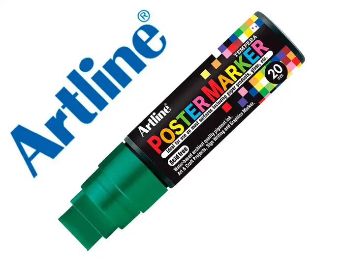 Artline Poster Marker EPP-20 Verde Punta Rectangular 20 mm Artline Poster Marker EPP-20 Verde Punta Rectangular 20 mm