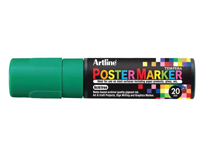 Artline Poster Marker EPP-20 Verde Punta Rectangular 20 mm Artline Poster Marker EPP-20 Verde Punta Rectangular 20 mm