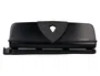 Q-connect Perforadora Q-KF01238 4 Agujeros con Regleta, Apertura 1.6mm, Capacidad 16 Hojas, Color Negro, Metálico y Plástico, 280x110mm Base