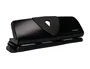 Q-connect Perforadora Q-KF01238 4 Agujeros con Regleta, Apertura 1.6mm, Capacidad 16 Hojas, Color Negro, Metálico y Plástico, 280x110mm Base