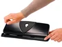 Q-connect Perforadora Q-KF01238 4 Agujeros con Regleta, Apertura 1.6mm, Capacidad 16 Hojas, Color Negro, Metálico y Plástico, 280x110mm Base