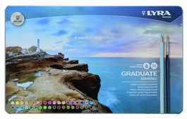 Lapiz Lyra Graduate Aquarell Estuche Metal De 36
