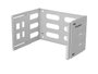 Lanberg Gancho de pared 6U 19 pulgadas gris