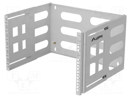 Lanberg Gancho de pared 6U 19 pulgadas gris