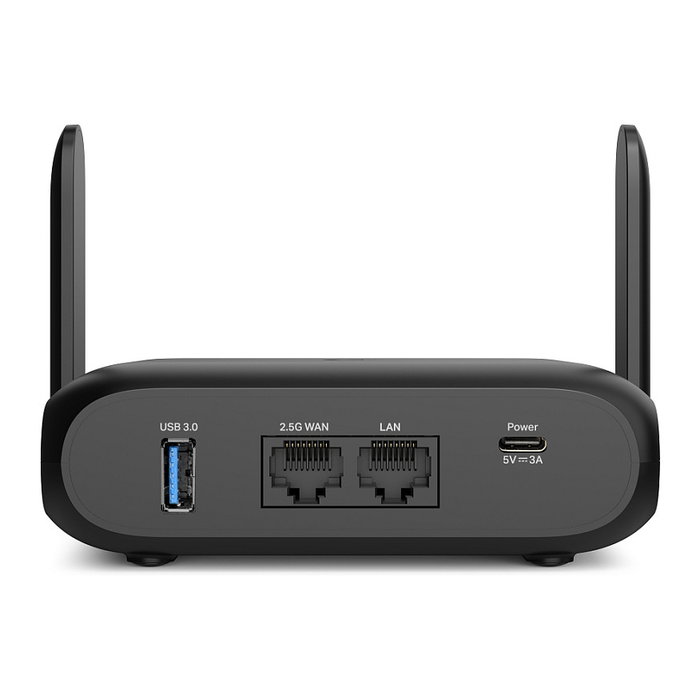 TP-Link TL-WR3602BE BE3600 Router Wi-Fi 7 Portátil, Wi-Fi 7 802.11be Dual Band (2.4 GHz/5 GHz), Velocidad 2882 Mbps, 1 Puerto 2.5G LAN, Negro