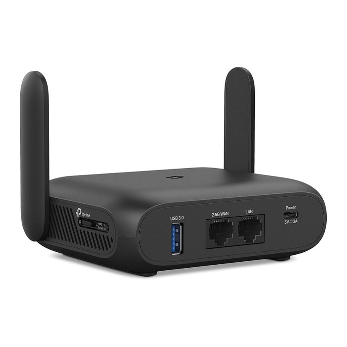 TP-Link TL-WR3602BE BE3600 Router Wi-Fi 7 Portátil, Wi-Fi 7 802.11be Dual Band (2.4 GHz/5 GHz), Velocidad 2882 Mbps, 1 Puerto 2.5G LAN, Negro