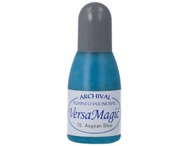 Tsukineko Tinta VERSAMAGIC Azul del mar Egeo efecto tiza recarga 20ml