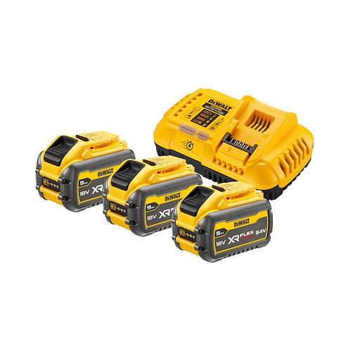 DeWalt DCB118X3-QW Set de Inicio con 3 Baterías 54V y Cargador Rápido DeWalt DCB118X3-QW Set de Inicio con 3 Baterías 54V y Cargador Rápido