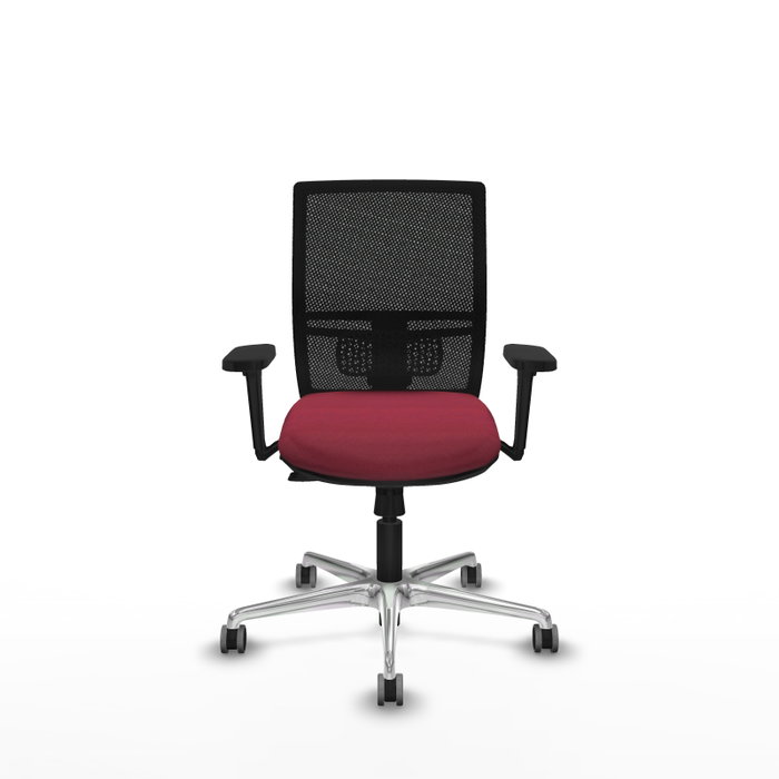 PIQUERAS Y CRESPO Silla de oficina Yunquera con mecanismo Sincro/Traslack, Granate y Negro PIQUERAS Y CRESPO Silla de oficina Yunquera con mecanismo Sincro/Traslack, Granate y Negro