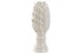 DKD Home Decor Decoración de Gres Piña Blanco