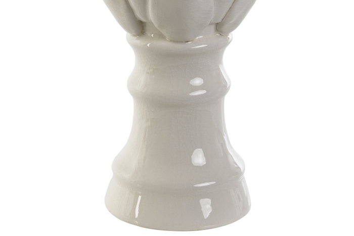 DKD Home Decor Decoración de Gres Piña Blanco
