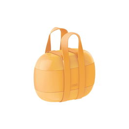 Alessi SA02 Y Food à Porter Fiambrera Resina Termoplástica Amarilla 3 Compartimentos