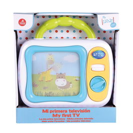 Tachan Mi Primera Television Portatil PL3811 Juguete Infantil Interactivo Bilingüe Español Francés Inglés Alemán +6 Meses