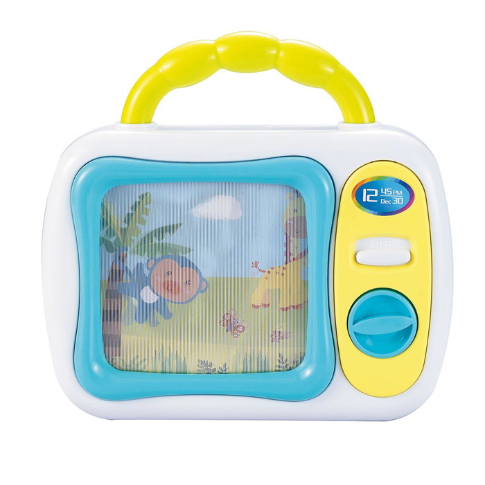 Tachan Mi Primera Television Portatil PL3811 Juguete Infantil Interactivo Bilingüe Español Francés Inglés Alemán +6 Meses