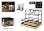 Inde Organizador Mesa Metal-Madera 13.6 cm x 13.7 cm x 15.4 cm My Bar (12 Unidades)