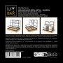 Inde Organizador Mesa Metal-Madera 13.6 cm x 13.7 cm x 15.4 cm My Bar (12 Unidades)