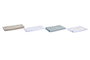 DKD Home Decor Paño Stella Maris Azul Blanco 60 x 40 cm Microfibra Set de 2