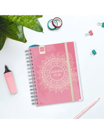 Finocam Agenda Docente Magistral Personalizable Espiral Doble 4ª Svh Mandala 2025-2026