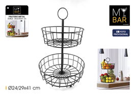 Inde Frutero Metal Doble 24 cm / 29 cm x 41 cm (4 Unidades)
