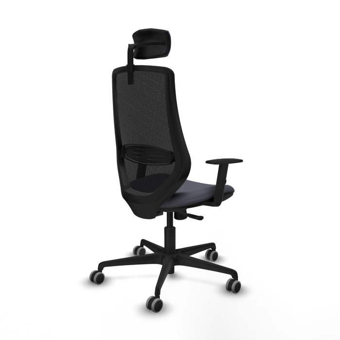 PIQUERAS Y CRESPO Silla de oficina Mardos con Mecanismo Sincro Gris y Negro