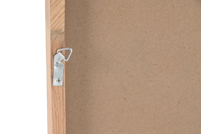 DKD Home Decor Espejo de Madera de Roble 60x60 cm Natural