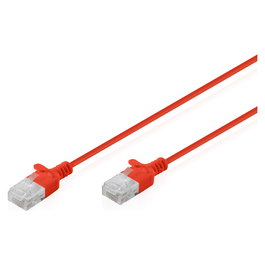 Digitus CAT 6 U-UTP Cable de Conexión Slim Patch 5 m Rojo