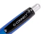 Q-connect Bolígrafo Premium Retráctil con Sujeción de Caucho, Punta 1 mm, Color Azul