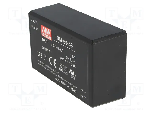 MEAN WELL IRM-60-48 Convertidor AC/DC 60W 48VDC